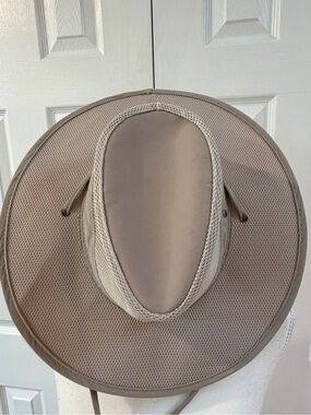 Stetson Khaki No Fly Zone Sun Guard Hat Size S/M